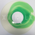 Color-in-color Transparent Green No. 9 IN Milky Clear No. 14