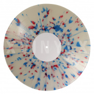 Clear (transp.) with Red and Blue splatter Side B