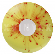 Yellow (transp.) base with Red splatter Side A